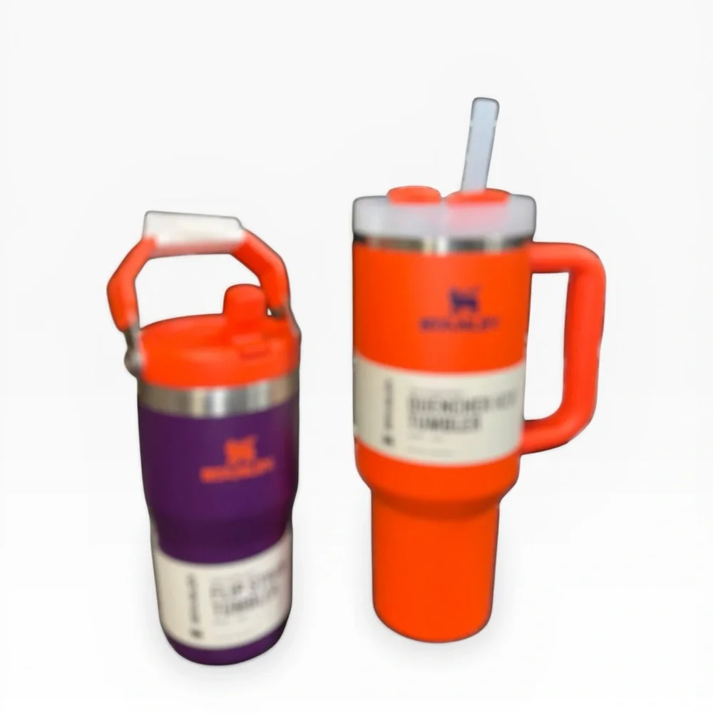 Stanley Orange and Purple Tumbler Duo - Picture 2 of 4
